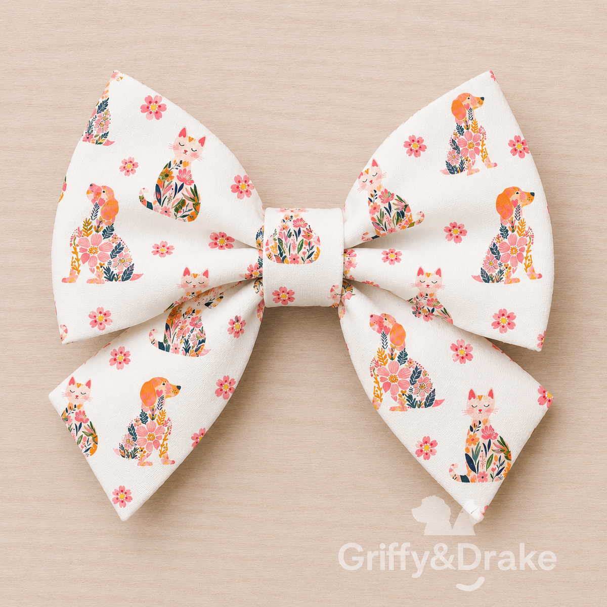Petal Pets floral dog and cat sailor bow pet accessory
